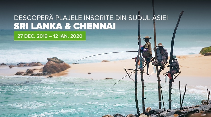 DESCOPERA PLAJELE INSORITE DIN SUDUL ASIEI (Sri Lanka si Chennai) 27 DEC. 2019 – 12 IAN. 2020 DESCOPERA PLAJELE INSORITE DIN SUDUL ASIEI (Sri Lanka si Chennai) 27 DEC. 2019 – 12 IAN. 2020