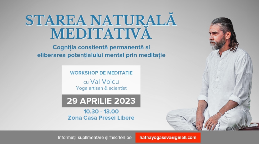 Starea naturală meditativă workshop meditație Val Voicu