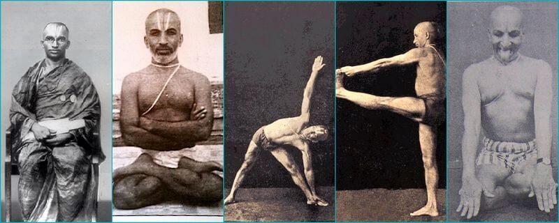 Degradarea practicilor originale. Ultima parte - Krishnamacharya și discipolii săi yoghini-asane