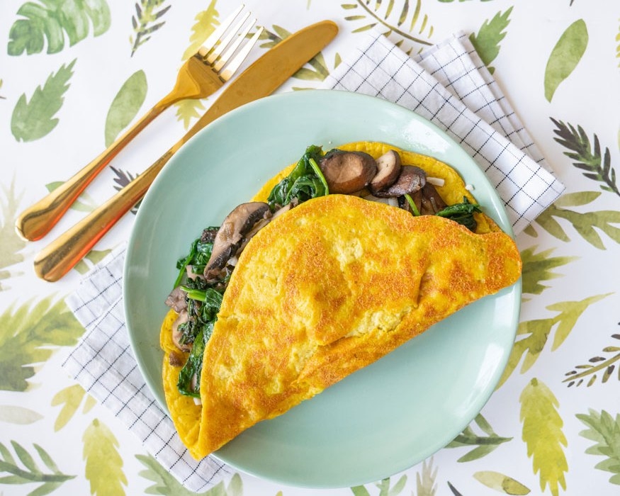 Reteta celei mai gustoase omlete vegane Reteta celei mai gustoase omlete vegane