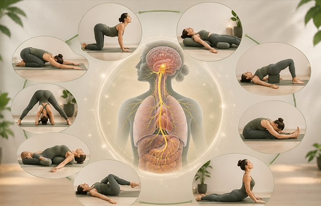 Stimularea nervului vag prin practica Yoga