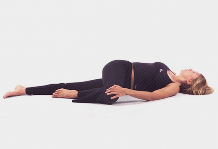 Supta Jathara Parivartanasana Supta Jathara Parivartanasana