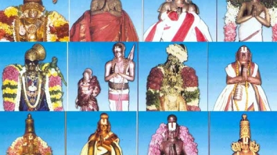 Cei 12 Alvari, sfintii adepti al lui Vishnu