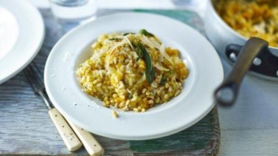 Reteta vegetariana de toamna: Risotto cu dovleac placintar Reteta vegetariana de toamna: Risotto cu dovleac placintar