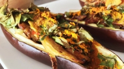 Reteta vegetariana: Vinete umplute, gatite in stil indian