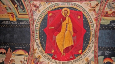 Mănăstirea-Lainici-frescă-Grigore-Popescu-Muscel