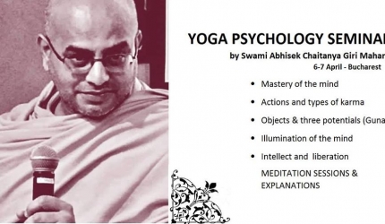 Yoga Psychology Seminar, Bucuresti, 6-7 aprilie 2019