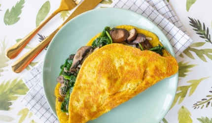 Reteta celei mai gustoase omlete vegane