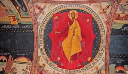 Mănăstirea-Lainici-frescă-Grigore-Popescu-Muscel